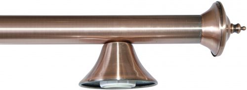 Лампа на пять плафонов «Elegance» (бронзовая штанга, бронзовый плафон D35см)