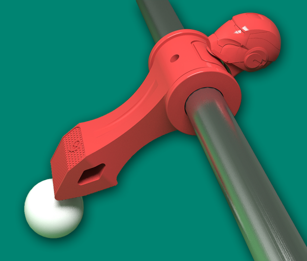 Игровой стол - футбол "Nine Star Iron Men ITSF Red"(144х75,5х90)