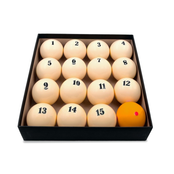 Комплект бильярдных шаров для русской пирамиды Cosmos Billiards "Diamond Ultra C" 67 мм (желтый биток)