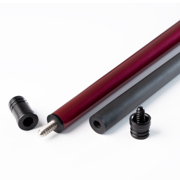 Кий / снукер 2-pc "Winner Carbon - 006" (красно-черный)