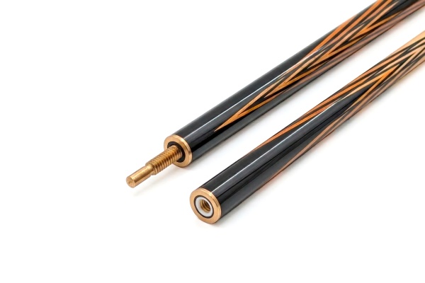 Кий / пирамида 2-pc (чёрный граб, граб, мербау) 13 запилов