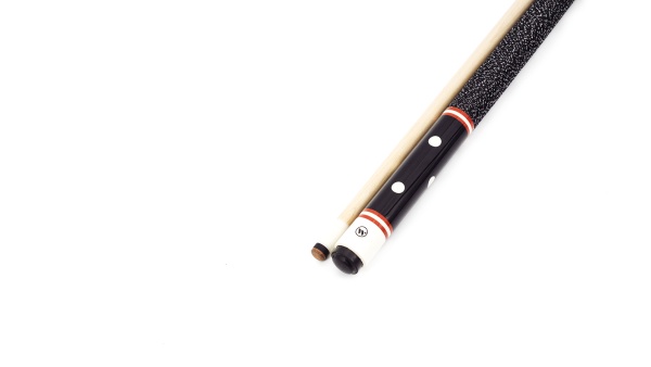 Двухсоставной бильярдный кий для русской пирамиды Classic "W-6040" (черный) с оплеткой