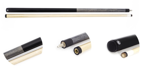 Двухсоставной бильярдный кий для русской пирамиды Classic "WBC-G" (серый)