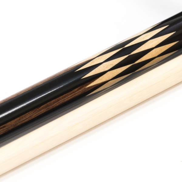 Двухсоставной бильярдный кий для русской пирамиды "Vantex" (черный граб, дебито, граб) корона