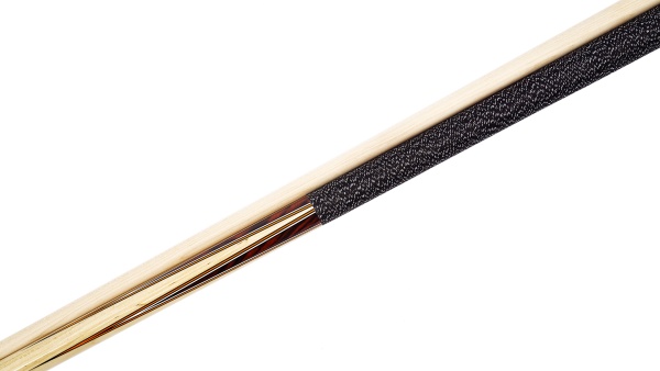 Двухсоставной бильярдный кий для русской пирамиды Classic "W-6040" (черный) с оплеткой