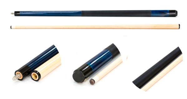 Двухсоставной бильярдный кий для пула "Classic Beginner" (синий)