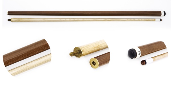 Двухсоставной бильярдный кий для русской пирамиды Classic "WBC-P" (коричневый)