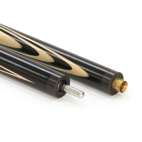 Двухсоставной бильярдный кий для русской пирамиды Weekend "Классика" (черный граб, граб) 13 запилов