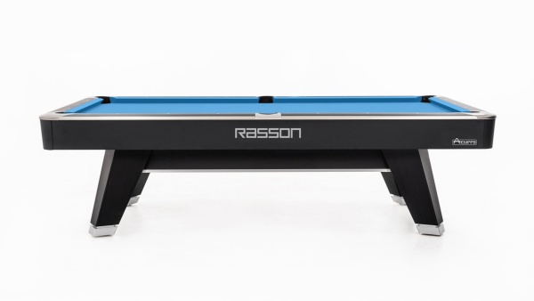 Стол / пул "Rasson Acurra" 9 ф (черный, сланец 25 мм) в комплекте с плитой, аксессуары + сукно