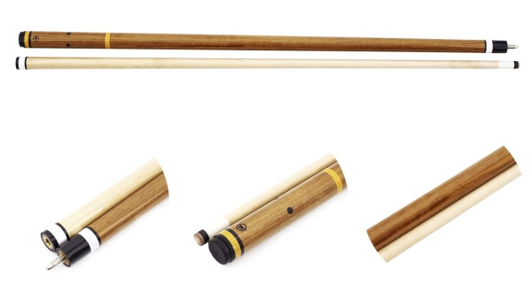 Двухсоставной бильярдный кий для русской пирамиды Classic "W-6063" (коричневый)