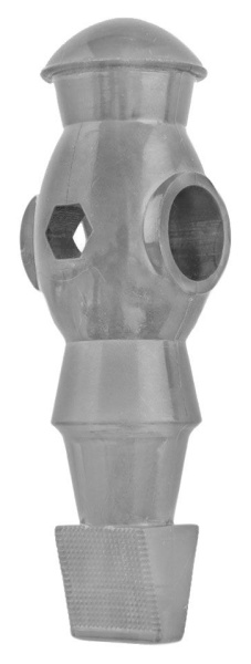 Футболист для настольного футбола на штангу диаметром 15,8 мм (серый)